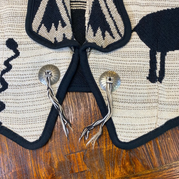 Vintage Women's Kokopelli South Western Shrug Jacket Aztec Tribal USA Size M - Picture 10 of 13